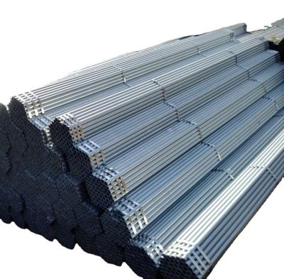 China Structure Pipe Steel Pipes Hot Dip Galvanized Round Scaffolding Tubes Road Guardrail Post BS/EN Standard Building Materials for sale