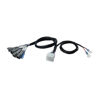 China Custom Automobile German Connector Wire Harness Set For Car Light Lamp Subwoofer for sale