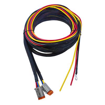 China Dual 4 Way Automotive German 4pin Female Connector DT06-4S Series DT06-4S Power Extension Wire Harness For Light Power for sale