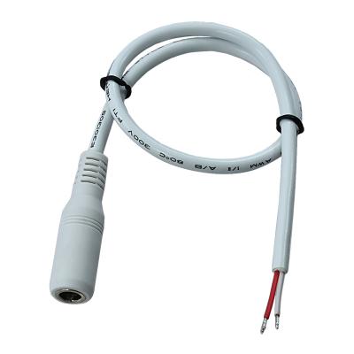 China 5521 Camera Socket 12V 24V DC Power Female Extension Cable 5.5*2.1mm for sale