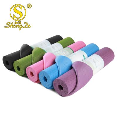 China Yoga Exercises Custom Logo Mat Band Anti Slip Modern Yoga Exercise Gym With Carry Strap, Naked Yoga Mat for sale