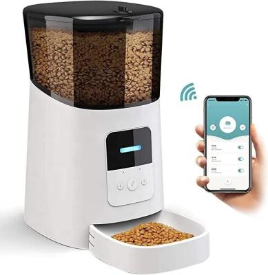 China Automatic Pet Feeder Automatic Bowl, Wifi Smart App Remote Control Dog Feeder, Automatic Dog Food Dispenser 6L for sale