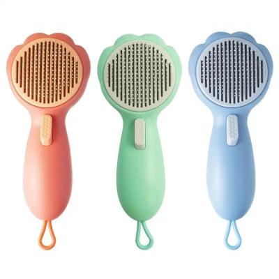 China Viable Pet Hair Removal Comb, Self Cleaning Pet Hair Removal Brushes, Pet Needle Grooming Tool Pet Grooming Polisher for sale