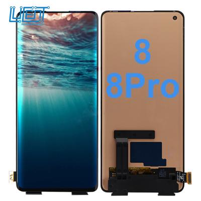 China Lucent lcd display screen+touch panel digitizer for oneplus 8 display for sale