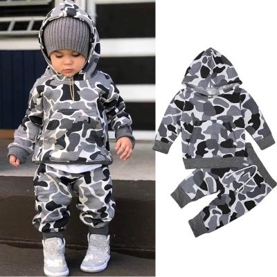 China Boy's Breathable Clothing Comfort Custom Logo 2 Piece Kids Sweatshirt Sportswear Hooded Training Baby Jogging Tracksuit Sets for sale