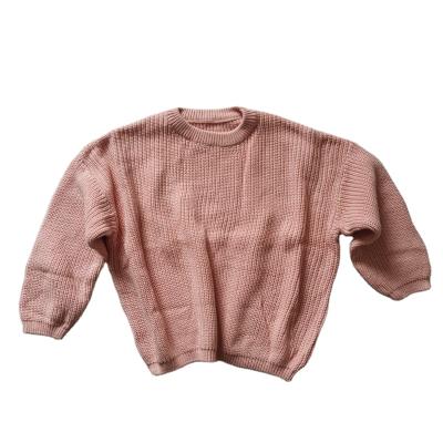 China Anti-wrinkle kids boutique clothes boy girls pullover winter baby cute knitted oversized sweater wholesale for sale