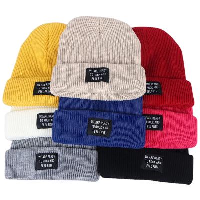 China Wholesale Custom Knitted Woman's Winter Hat Acrylic Beanie Men Women New Manufacturers COMMON Warm Boutique Hat for sale