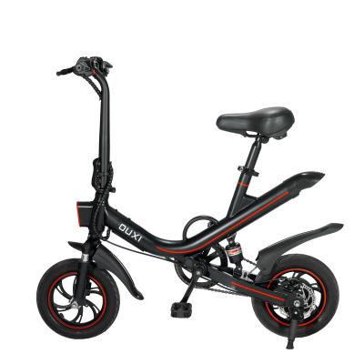 China E-Bike 12 Inch 36V 350W Big Wheel Unisex Electric Folding Sale Bike 400w Moped Portable Electric For Adults for sale