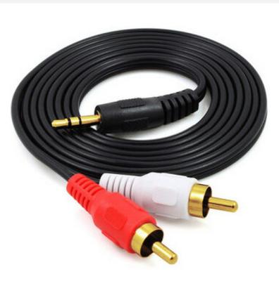 China High quality multi function data transfer cable 3.5mm to 2RCA cable phono 3.5mm audio cable for sale