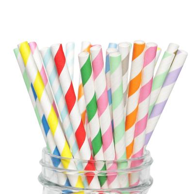 China Manufacturer Recyclable Disposable Biodegradable Paper Christmas Drinking Straw for sale