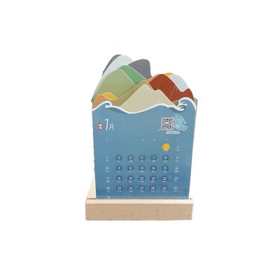 China Various Recyclable Promotional Goods Using Custom Logo Printed Unique Desk Calendar for sale