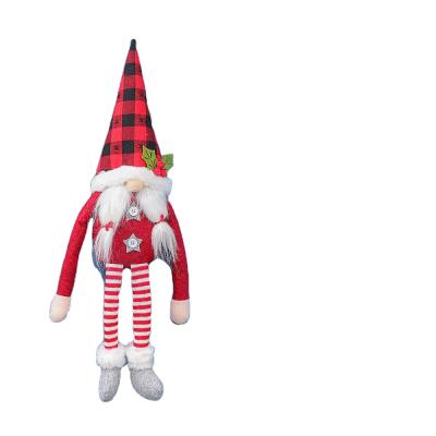 China Christmast Ornament 2021Elf Doll Tie Rope Curtain Faceless Gnome Home Window Supports Decoration Gift Christmas for sale