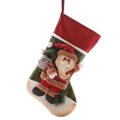 China Chimera Holiday Decorate 2021 Ornaments Knitting Thick Hotel Homewear Christmas Stocking Christmas Gift Bags for sale