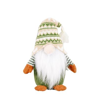 China Christmas decorations for home supplies knitted faceless doll Santa Claus creative supplies 2021 ornaments Christmas decoration for sale