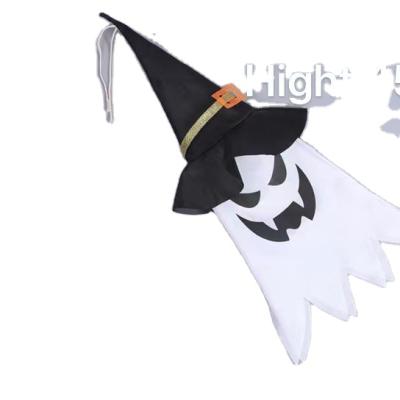 China Indoor Commercial Decoration LED Hat Lights Ghost Face Lighting Festival Horror Party Bar Halloween Hanging Decorations for sale