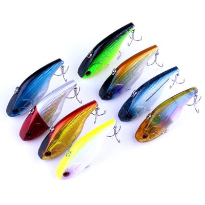 China Hengjia 7.5CM High Quality Hard Plastic Swimming 18.6G Full ViB Diaper Fishing Lure VI027 for sale