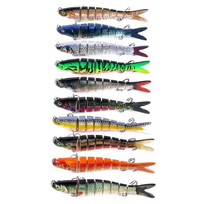 China Vivid Factory 3.94inch Swimming Swimbait Jointed Wobbler With 3D Lure Eyes for sale