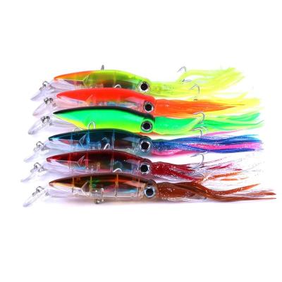 China Hengjia Fish Products 140mm Hard Plastic 40g Octopus Fishing Lure Isca Soft Skirts JIZ001 for sale