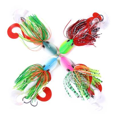 China 120g Fish Lead Octopus Rubber Leader Builds Beard Skirts Fishing Lure for sale