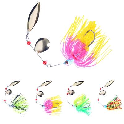 China Fish Spinner Baits Metal Blade Lead Leader 19.8g Silicon Edges Fishing Lures for sale