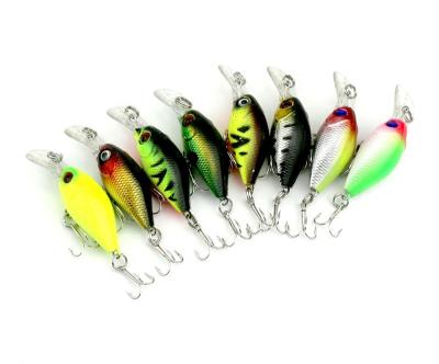 China ABS Plastic Wholesale Fishing Lures 5cm Crank Wobbler 4.4g Mini Fat Bait for sale