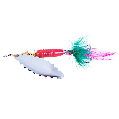 China ABS Plastic Flying 7.5cm/10g Sequins Copper Material Fishing Spinner Blade Baits for sale