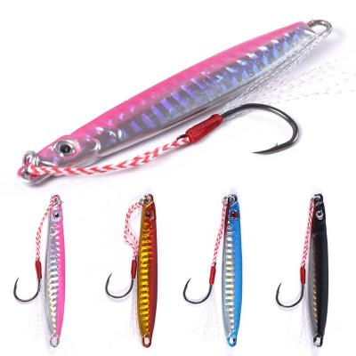 China HENGJIA 8CM Metal 30G Metal Jig ABS Plastic Fish Body Lead Lure Sinking Sinking Saltwater Hard Fishing Lure for sale