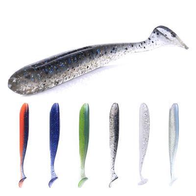 China 10cm 5.4g Worm Fish Bait 6pcs/bag Fishing Soft Lure Artificial Plastic Soft Lure Worm Lure SO113 for sale