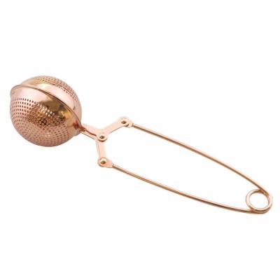 China Wholesale Viable Perfect Strainer 304, China Stainless Steel Tong Ball Shaped Loose Leaf Tea Spice Infuser for sale