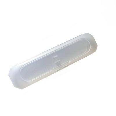 China Promotional Single Octagonal Frosted Translucent White Plastic Gift Box Pen Case Storage Gift Box Wholesale Gift Box for sale