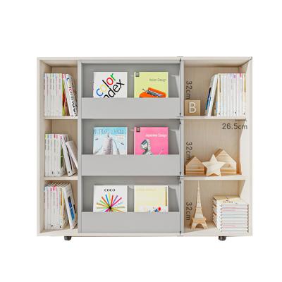 China Traditional Tiered Modern Children's Wooden Book Stand for sale