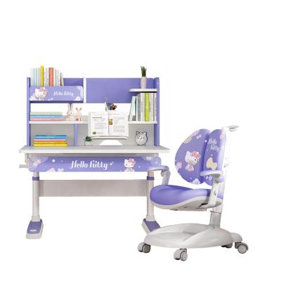 China Modern Skycity Kids Furniture Sets Kids Table Study Desk with Shelf Kids Table and Chair for sale