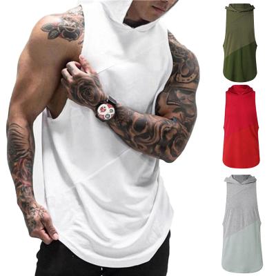 China Breathable High Quality Gym Fitness Hoodies Workout Sweatshirt Sleeveless Basketball Men's Basketball Clothes Quick Dry Vest for sale