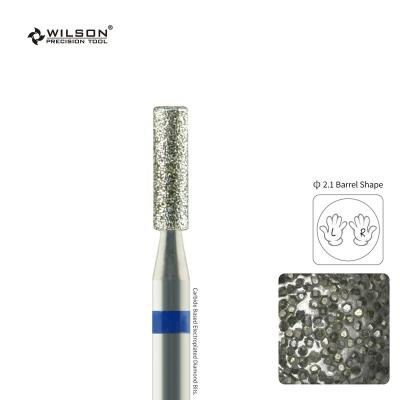 China Quickly Remove RTS/2.1mm Barrel Form WILSON Electric Drill Carbide Nail Drill Bit Diamond Nail Drill Bit Good 3/32