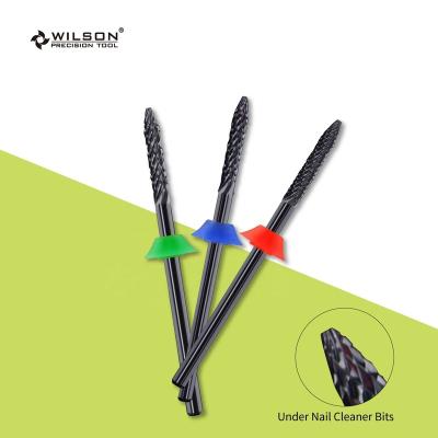 China Use Under Nail RTS/Under WILSON Use Black Ceramic Nail Remover Bit Under Nail Ceramic Nail Bit 2.35mm Nail Bite Drill for sale