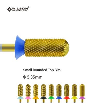 China Quick Remove Hard Small Rounded Top Gel RTS/5.35mm Top Bit TiN Coating Factory Price Nail Drill Bit Set Bit Customized Best Selling 5 In 1 for sale