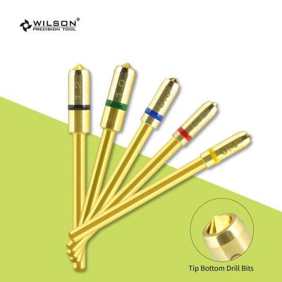 China Quickly Remove Tip Bottom Drill Bit Gold Coating French Manicure Private Label Nail Drill Bit Set Lightweight Carbide Nail Drill Bit for sale