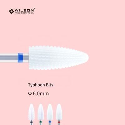 China Quick Remove Hard White Ceramic Nail Bits WILSON Hot Sale Gel RTS/Typhoon Nail Bits Gel RTS/Typhoon Acrylic Ceramic Nail Bits for sale