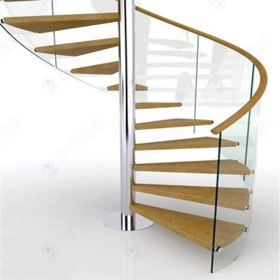 China Traditional CBDMART Space Saving Stairs Metal Deck Stairs Glass Spider Stairs Railing Metal Staircase for sale