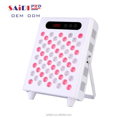 China New 630nm 660nm 830nm 850nm Tabletop Dye Dual Stand Removal Photon Machine Anti Aging Chip Led Facial Infrared Panel Red Light Therapy Device for sale