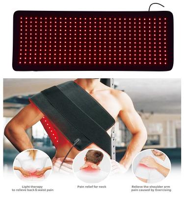 China Skin Tender Health Weight Loss Therapy Device Infrared Red Led Muscle Pain Relief Waist Wrap Waist Muscle Pain Relief Wearable Belt for sale