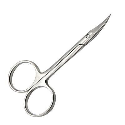 China Best Factory Price 9.5cm Medical Curved Handle Steel Straight Surgical Instruments Iris Scissors for sale