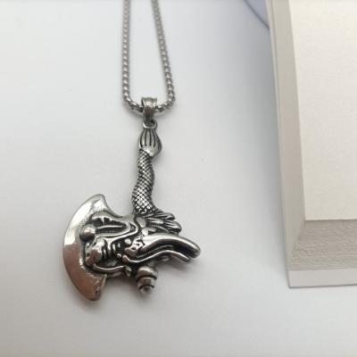 China High End Custom Health And Environment Material Stainless Steel Ax Necklace for sale