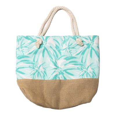 China Straw Canvas Beach Bag Wholesale eco-friendly large capacity customized Straw Canvas Beach Bag for sale