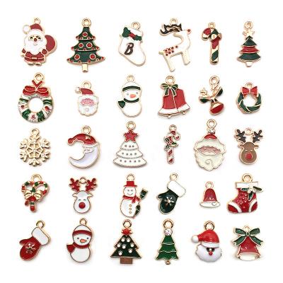 China Jewelry DIY Cute Enamel Fashion Christmas Decor Pendant Charms For Jewelry Making for sale