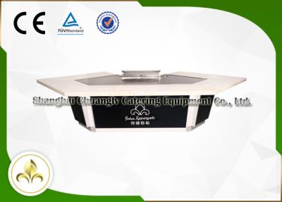 China Conceptual Design Teppanyaki Hibachi Grill Japanese Cooking Table Bridge Shape for sale