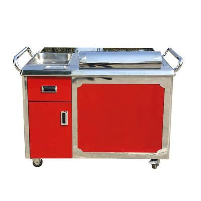 China Restaurant Mobile Freestanding Teppanyaki Grill Table for sale