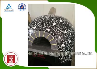 China Hotel Restaurant Pizza Oven Italy Gas Heating Lava Rock Commercial for sale