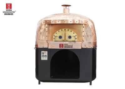 China Rostfreier Pizza-Oven Gas Heating Natural Lava-Felsen-Innenmaterial Stell Italien zu verkaufen