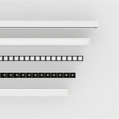 China Aluminum Alloy 100Mm W120Mm Trimless Strip Lights Down Profile Home 3W 3Ft Ciling Laser Ceiling Led Lighting Recessed Aluminum Linear Light for sale